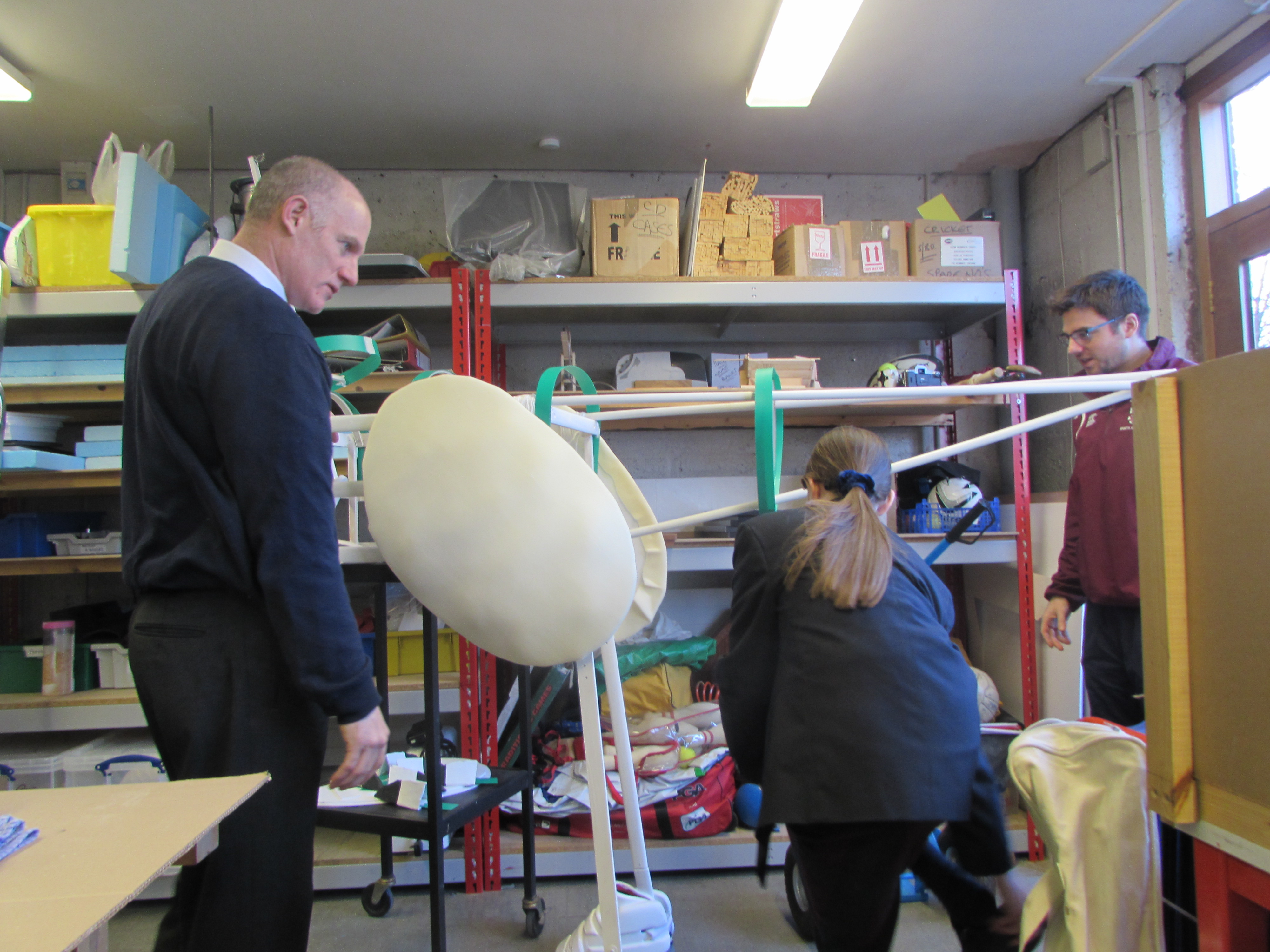 Making the Jabberwocky for the Prep School Production of Alice
